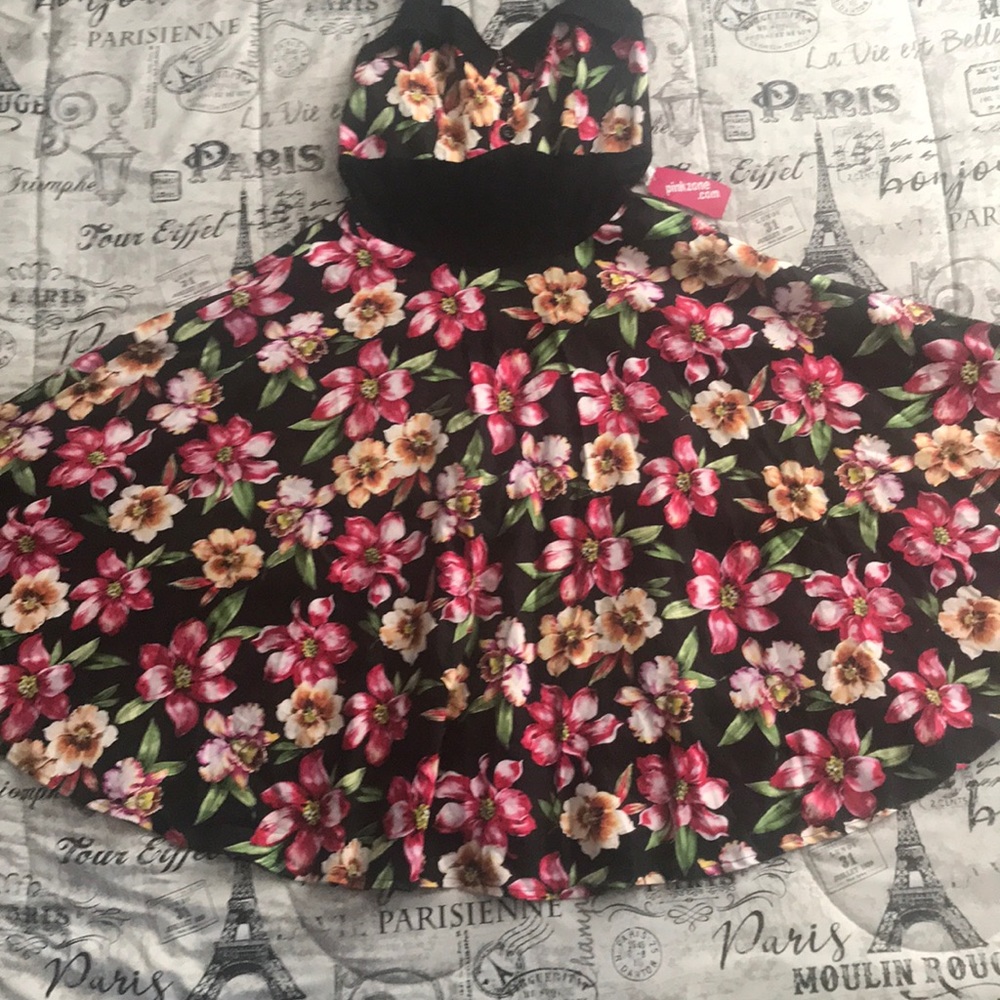 Floral Dress pink zone size M